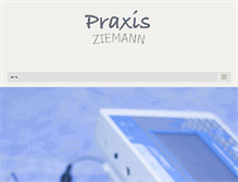 Tablet Screenshot of praxis-ziemann.de